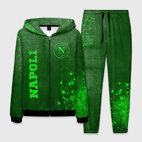 Мужской костюм Napoli - green gradient вертикально / 3D-Черный – фото 1