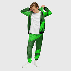 Костюм мужской Need for Speed - green gradient вертикально, цвет: 3D-черный — фото 2