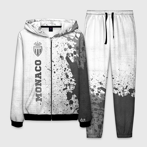 Мужской костюм Monaco - white gradient по-вертикали / 3D-Черный – фото 1