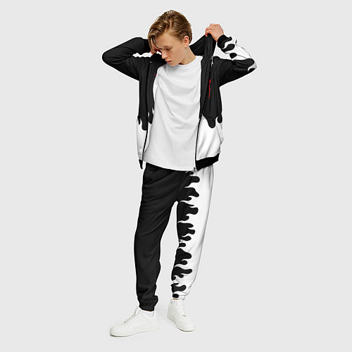 Мужской костюм Monster energy red logo / 3D-Черный – фото 3