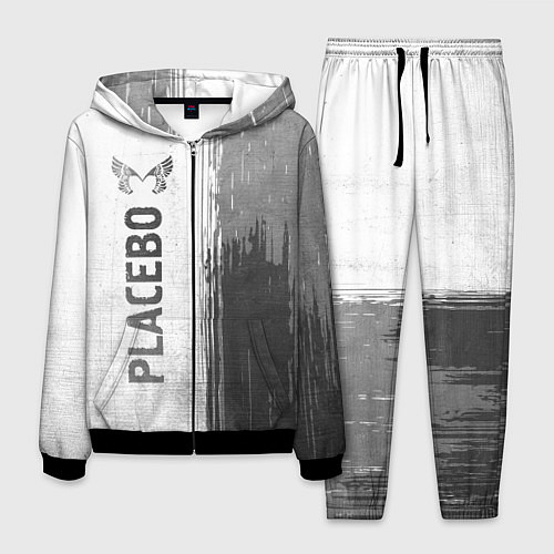 Мужской костюм Placebo - white gradient по-вертикали / 3D-Черный – фото 1