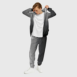 Костюм мужской Градиент полосами тёмно-серый графитовый, цвет: 3D-черный — фото 2