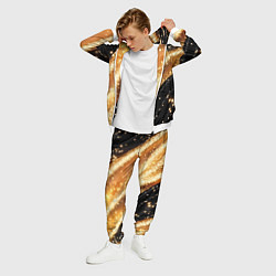 Костюм мужской Золотая текстура на черном фоне, цвет: 3D-белый — фото 2