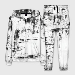 Костюм мужской Color black and white, цвет: 3D-белый