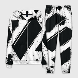 Костюм мужской Color black white, цвет: 3D-белый