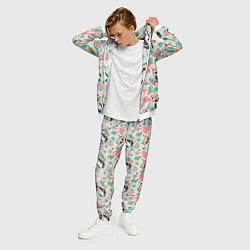 Костюм мужской Панда фламинго лето ананас, цвет: 3D-белый — фото 2