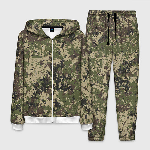 Мужской костюм Камуфляж защитный пиксельный / 3D-Белый – фото 1