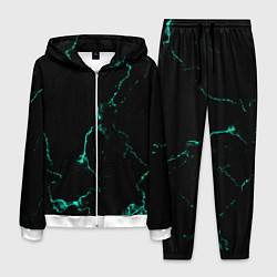 Мужской костюм Color black turquoise