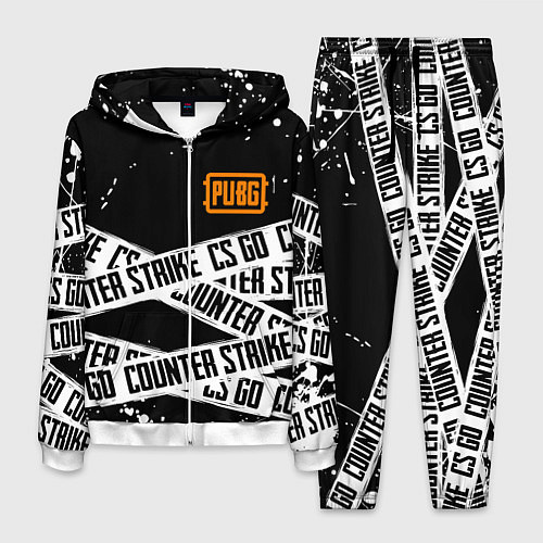 Мужской костюм CS x pubg / 3D-Белый – фото 1