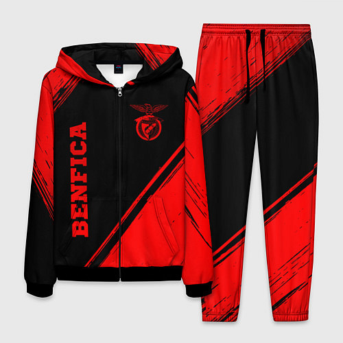 Мужской костюм Benfica - red gradient вертикально / 3D-Черный – фото 1