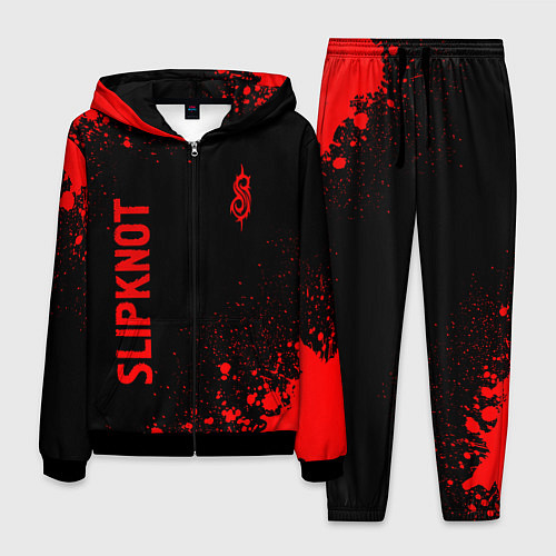 Мужской костюм Slipknot - red gradient вертикально / 3D-Черный – фото 1