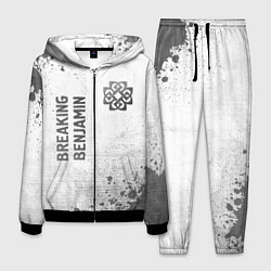 Костюм мужской Breaking Benjamin - white gradient вертикально, цвет: 3D-черный