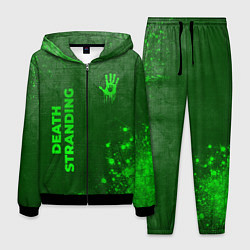 Костюм мужской Death Stranding - green gradient вертикально, цвет: 3D-черный