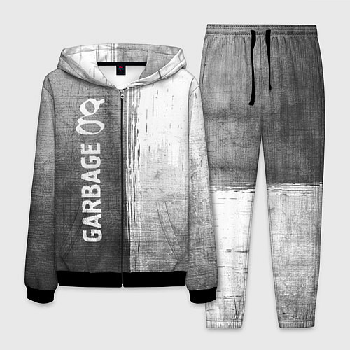 Мужской костюм Garbage - grey gradient по-вертикали / 3D-Черный – фото 1