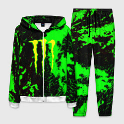 Костюм мужской Monster energy кислотные краски, цвет: 3D-белый
