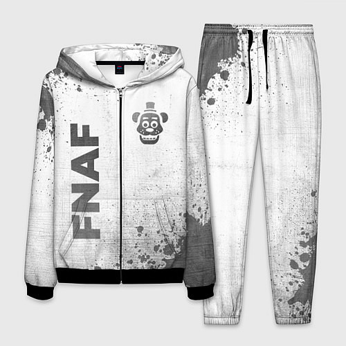 Мужской костюм FNAF - white gradient вертикально / 3D-Черный – фото 1