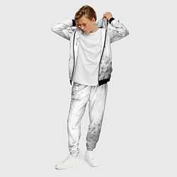 Костюм мужской Maneskin - white gradient вертикально, цвет: 3D-черный — фото 2