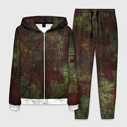 Костюм мужской Абстракция - green fabric soaked in red paint, цвет: 3D-белый