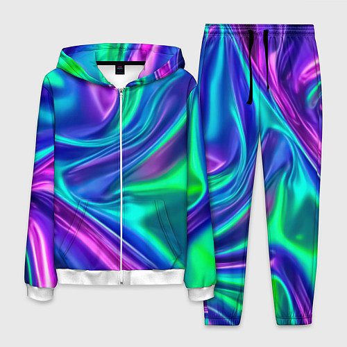 Мужской костюм Neon waves / 3D-Белый – фото 1