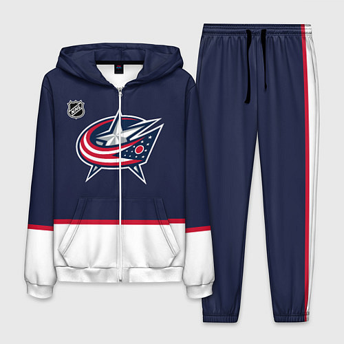 Мужской костюм Коламбус Блю Джекетс хоккей / 3D-Белый – фото 1