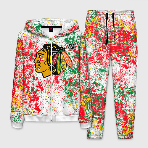 Мужской костюм Chicago Blackhawks NHL white / 3D-Белый – фото 1
