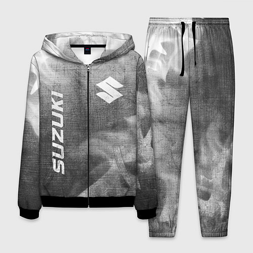 Мужской костюм Suzuki - grey gradient вертикально / 3D-Черный – фото 1