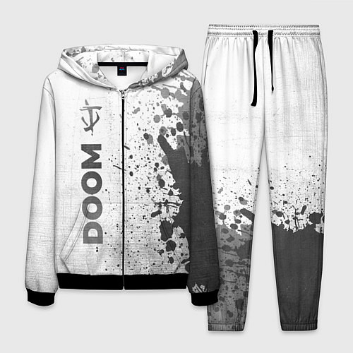 Мужской костюм Doom - white gradient по-вертикали / 3D-Черный – фото 1
