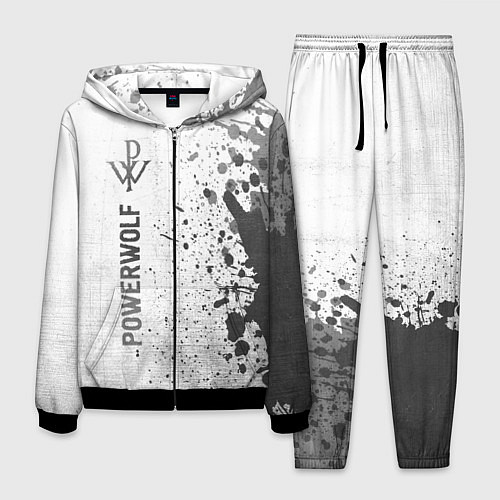 Мужской костюм Powerwolf - white gradient по-вертикали / 3D-Черный – фото 1