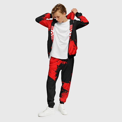 Мужской костюм Atlanta Hawks black and red / 3D-Черный – фото 3