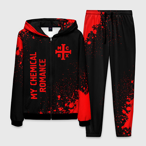 Мужской костюм My Chemical Romance - red gradient вертикально / 3D-Черный – фото 1