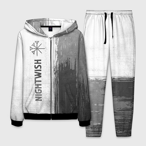 Мужской костюм Nightwish - white gradient по-вертикали / 3D-Черный – фото 1