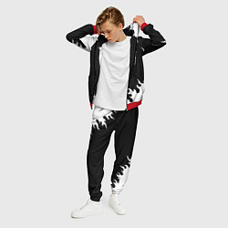 Костюм мужской Monster energy белый огонь, цвет: 3D-красный — фото 2