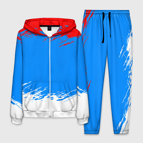 Мужской костюм Патриот - флаг / 3D-Белый – фото 1