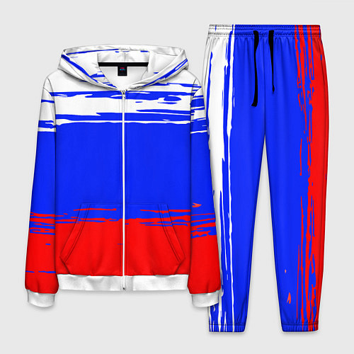 Мужской костюм Патриот - флаг / 3D-Белый – фото 1