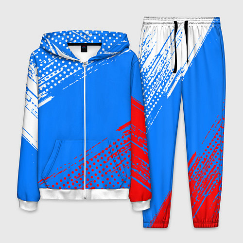 Мужской костюм Патриот - флаг / 3D-Белый – фото 1