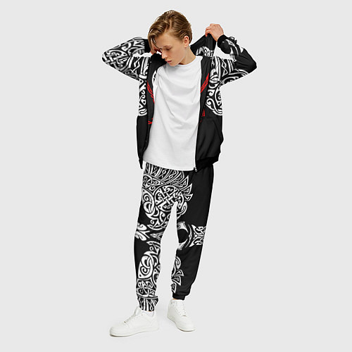 Мужской костюм Силуэт ворона - Aссасинс Крид / 3D-Черный – фото 3