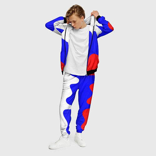 Мужской костюм Патриот - флаг / 3D-Черный – фото 3
