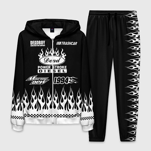 Мужской костюм Dead black - Bones / 3D-Белый – фото 1