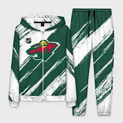 Мужской костюм Миннесота Уайлд - зеленый и белый