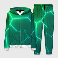 Мужской костюм Зеленые неоновые плитки