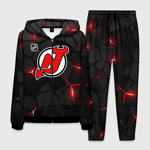 Мужской костюм Нью Джерси Девилз - плиты с подсветкой / 3D-Черный – фото 1