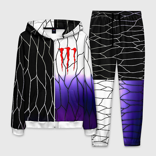 Мужской костюм Monster energy steel / 3D-Белый – фото 1