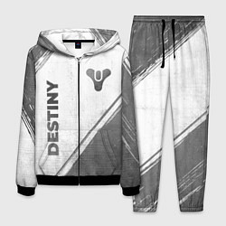 Костюм мужской Destiny - white gradient вертикально, цвет: 3D-черный
