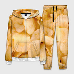 Костюм мужской Чипсы текстура, цвет: 3D-белый