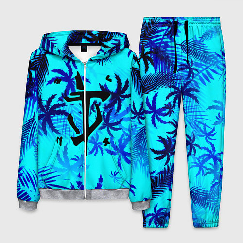 Мужской костюм Doom неоновые тропики / 3D-Меланж – фото 1