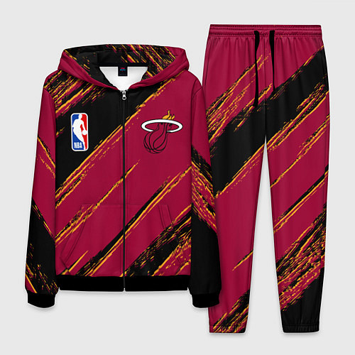 Мужской костюм Майами Хит - цвета команды / 3D-Черный – фото 1