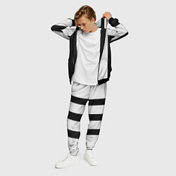 Костюм мужской Color black light gray line, цвет: 3D-черный — фото 2