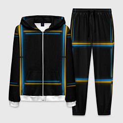 Костюм мужской Neon yellow light blue, цвет: 3D-белый