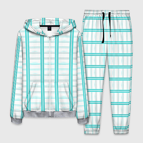 Мужской костюм Color white cage / 3D-Меланж – фото 1