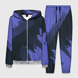 Мужской костюм Абстрактная текстура в синем